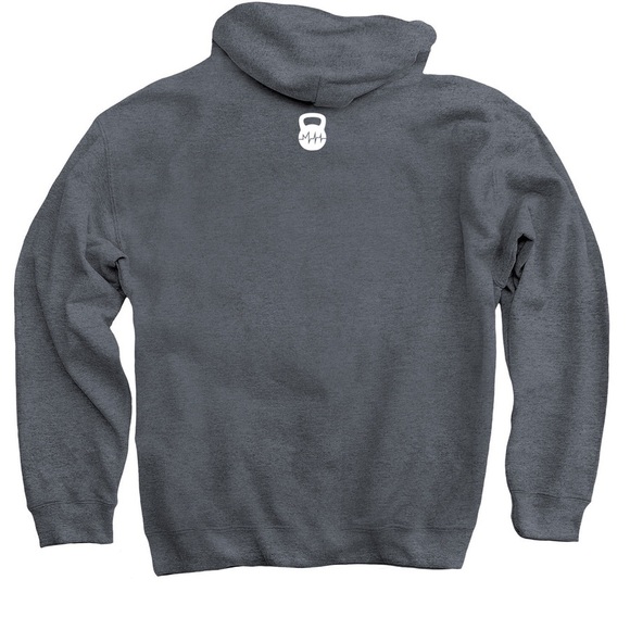 Grey Muscle Hustle hoodie - Picture 2 of 2
